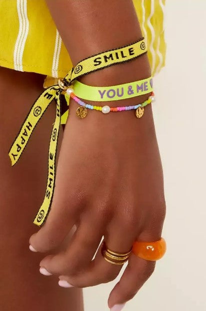 Polsbandje Happy Smile Yellow