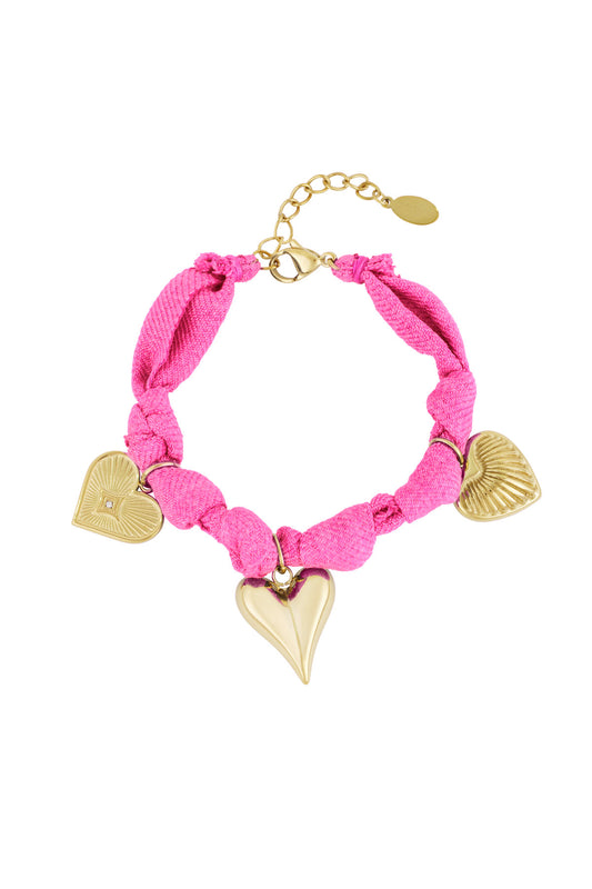Armband Pink Denim